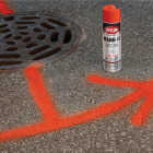 Krylon Mark-It 730708 Industrial SB Fluorescent Orange Inverted Marking Paint Image 2