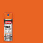 Krylon Mark-It 730708 Industrial SB Fluorescent Orange Inverted Marking Paint Image 1