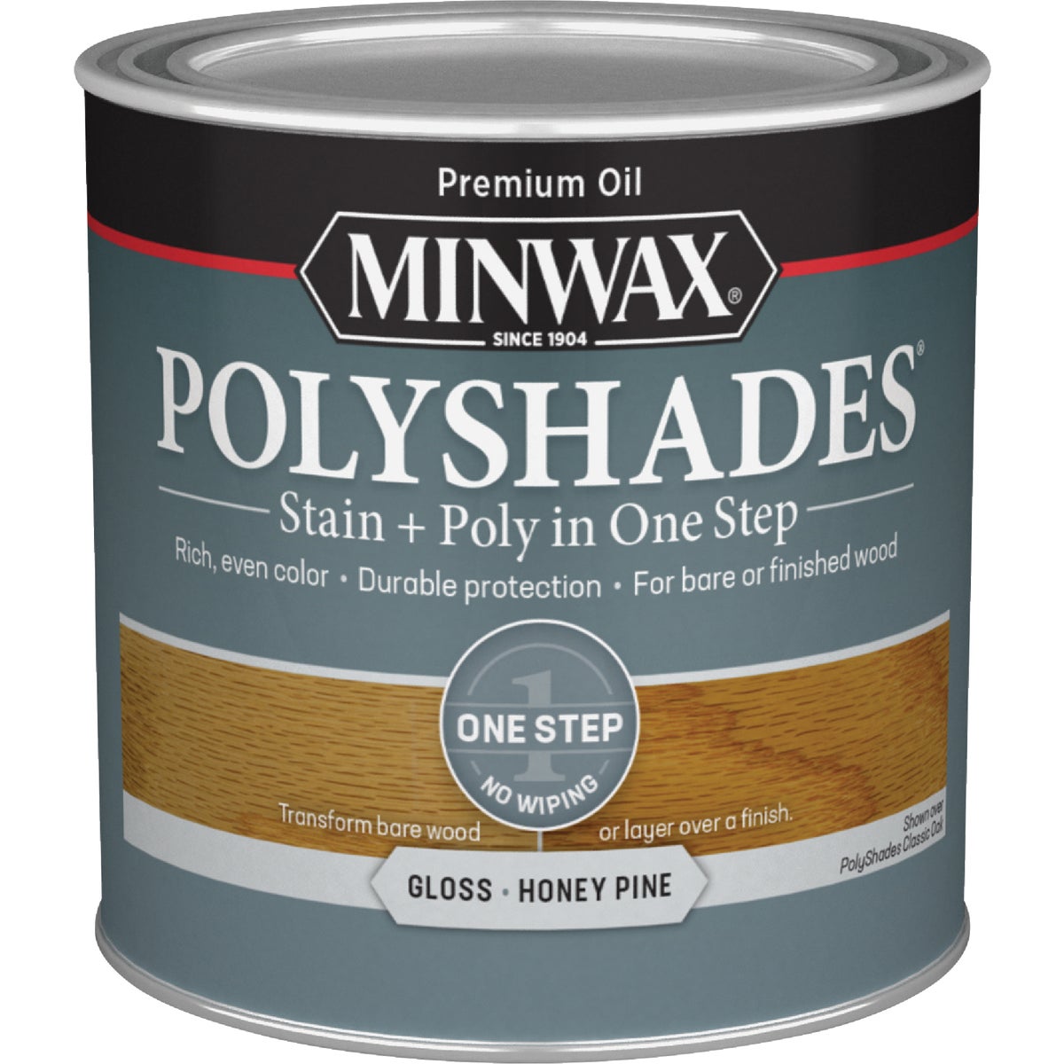 Minwax Polyshades 1/2 Pt. Gloss Stain & Finish Polyurethane In 1-Step, Honey Pine Image 7