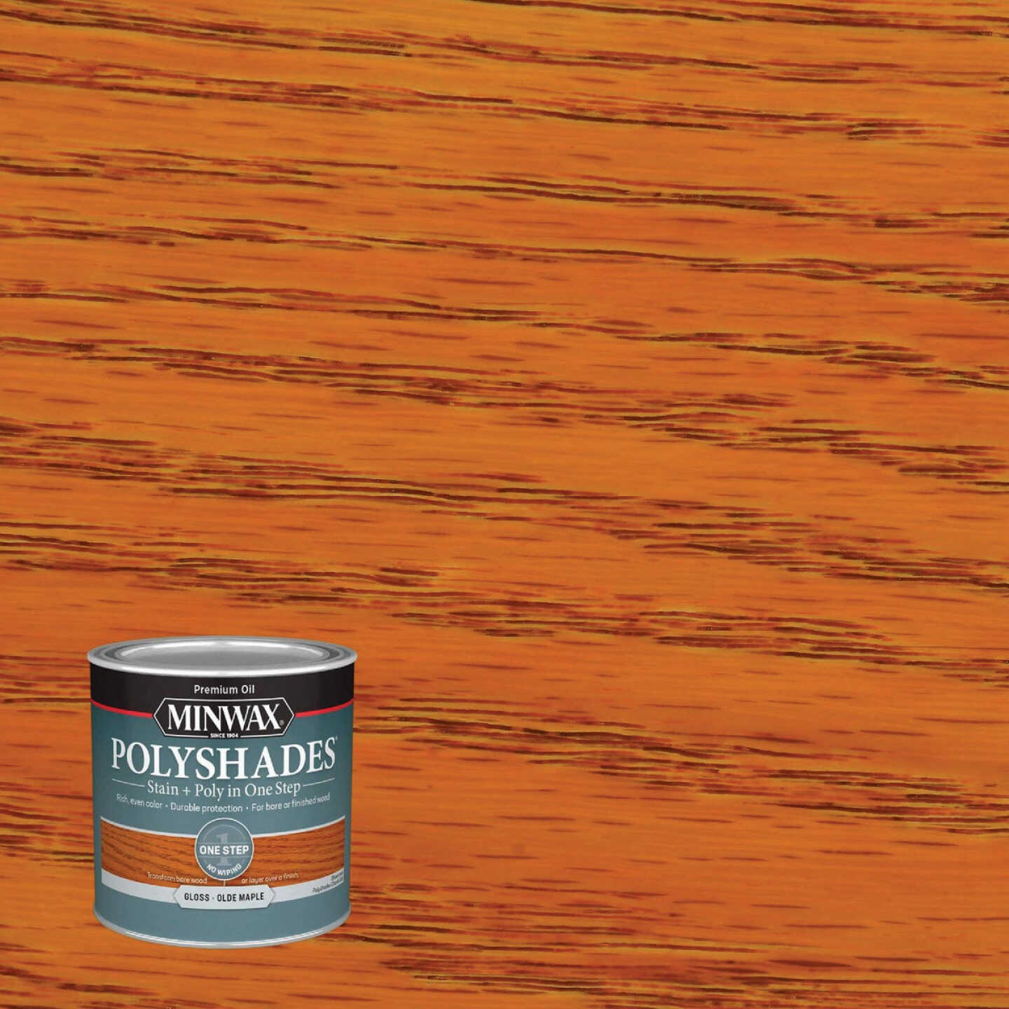 Minwax Polyshades 1/2 Pt. Gloss Stain & Finish Polyurethane In 1-Step, Olde Maple Image 8