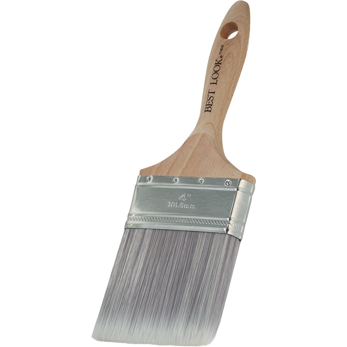 Best Look Premium 4 In. Flat Nylyn Paint Brush Image 3