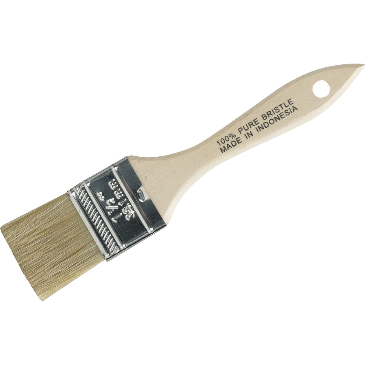 1-1/2 In. Flat Chip Natural Bristle Paint Brush Image 1