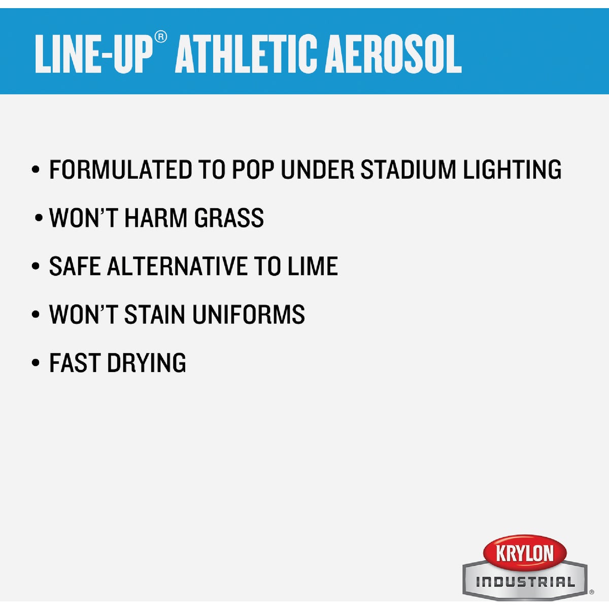 Krylon Industrial 8305 WB Athletic White Striping Paint Image 3