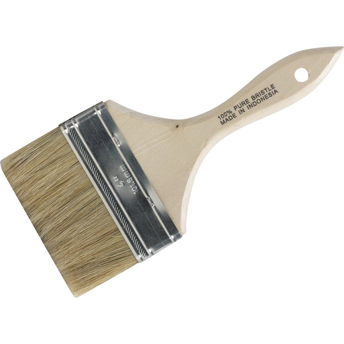 4 In. Flat Chip Wall Natural Bristle Paint Brush Image 1