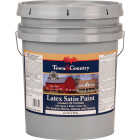 MAJIC Town & Country Exterior Latex Satin Paint, White, 5 Gal. Image 1