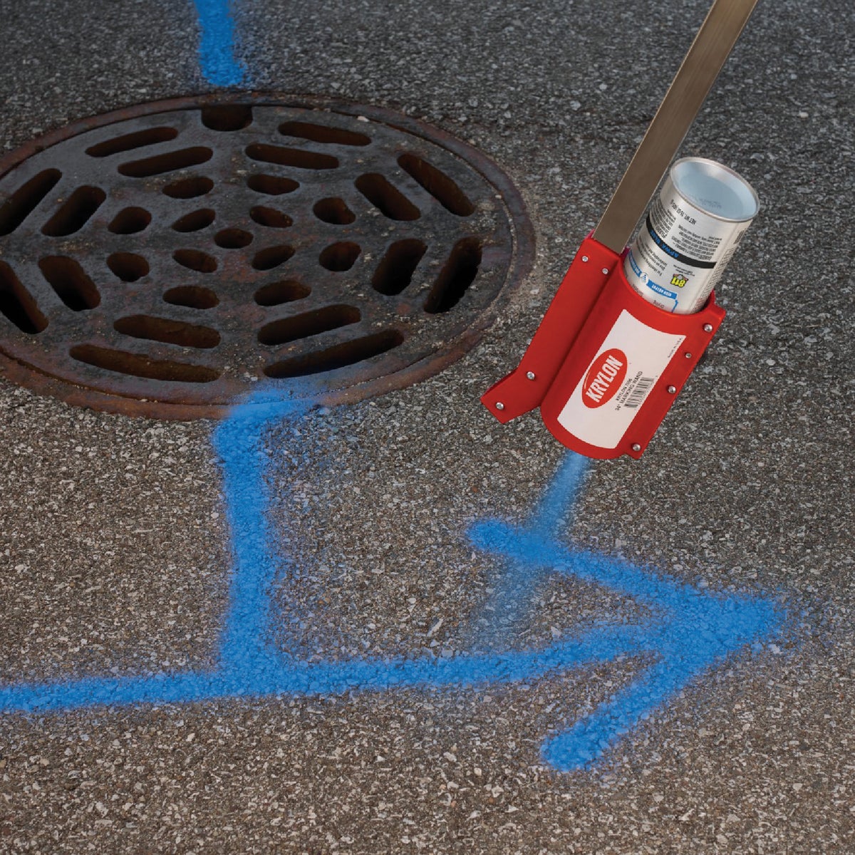 Krylon Mark-It 730308 Industrial SB APWA Blue Inverted Marking Paint Image 3