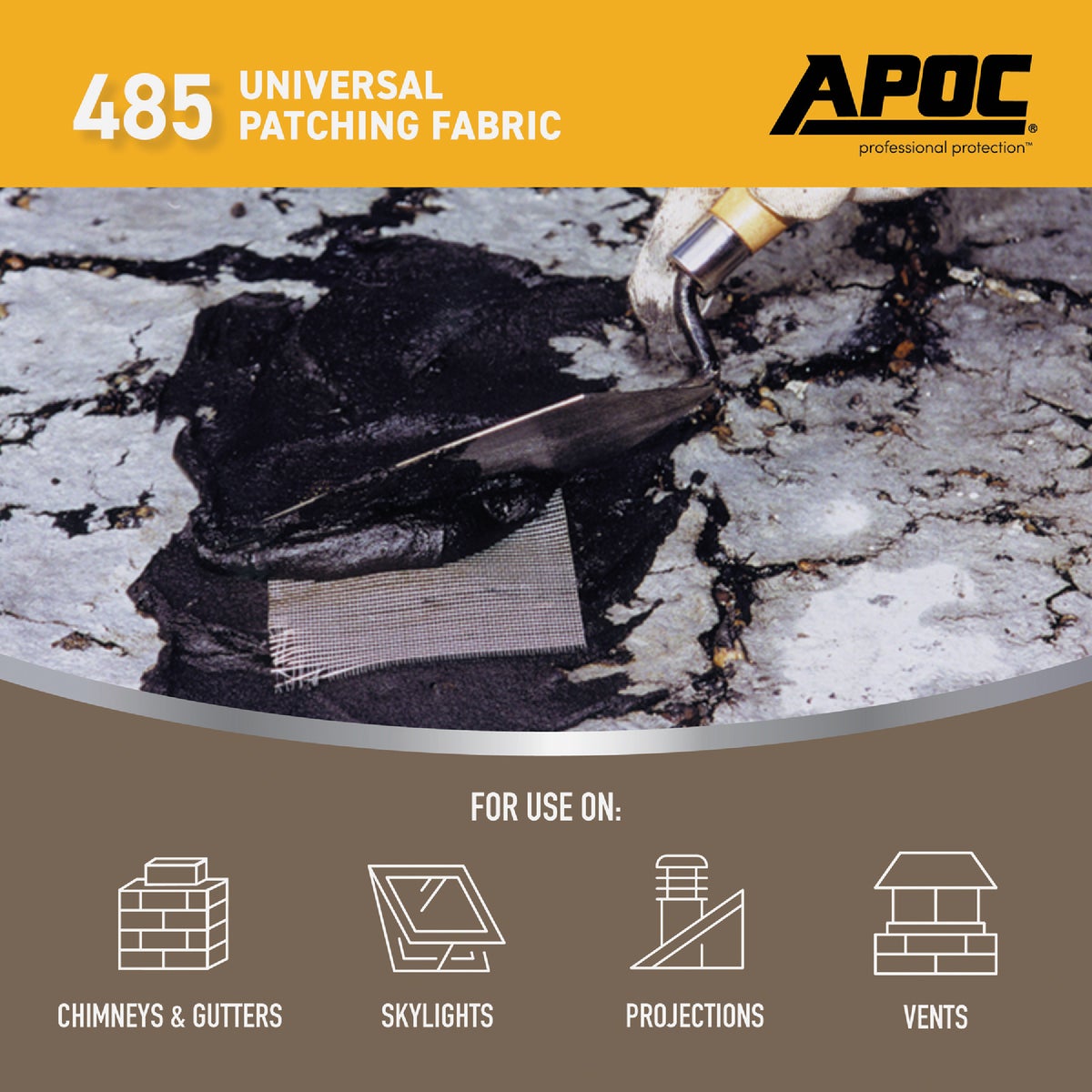 APOC 6 In. x 50 Ft. Black Universal Patching Fabric Image 2