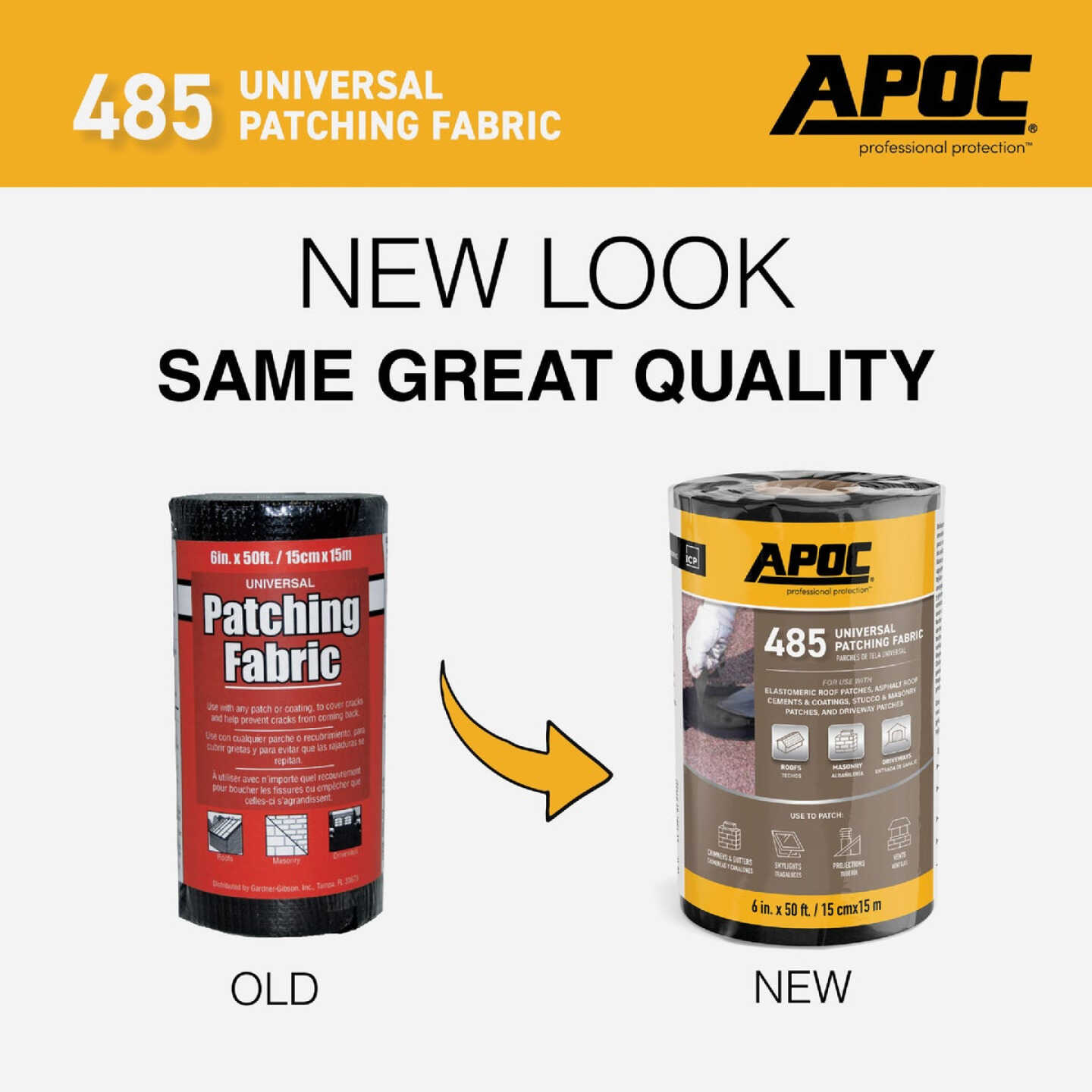 APOC 6 In. x 50 Ft. Black Universal Patching Fabric Image 3