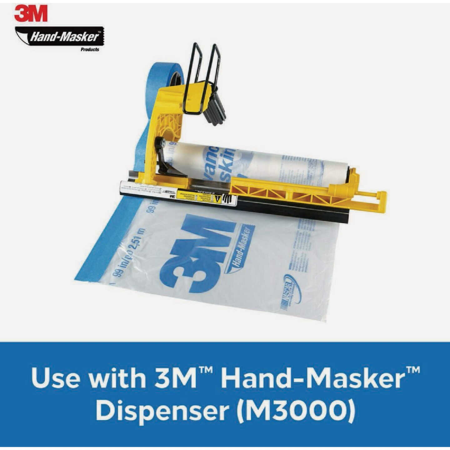 3M Hand-Masker 48 In. x 180 Ft. x 0.35 Mil. Advanced Masking Film Image 5
