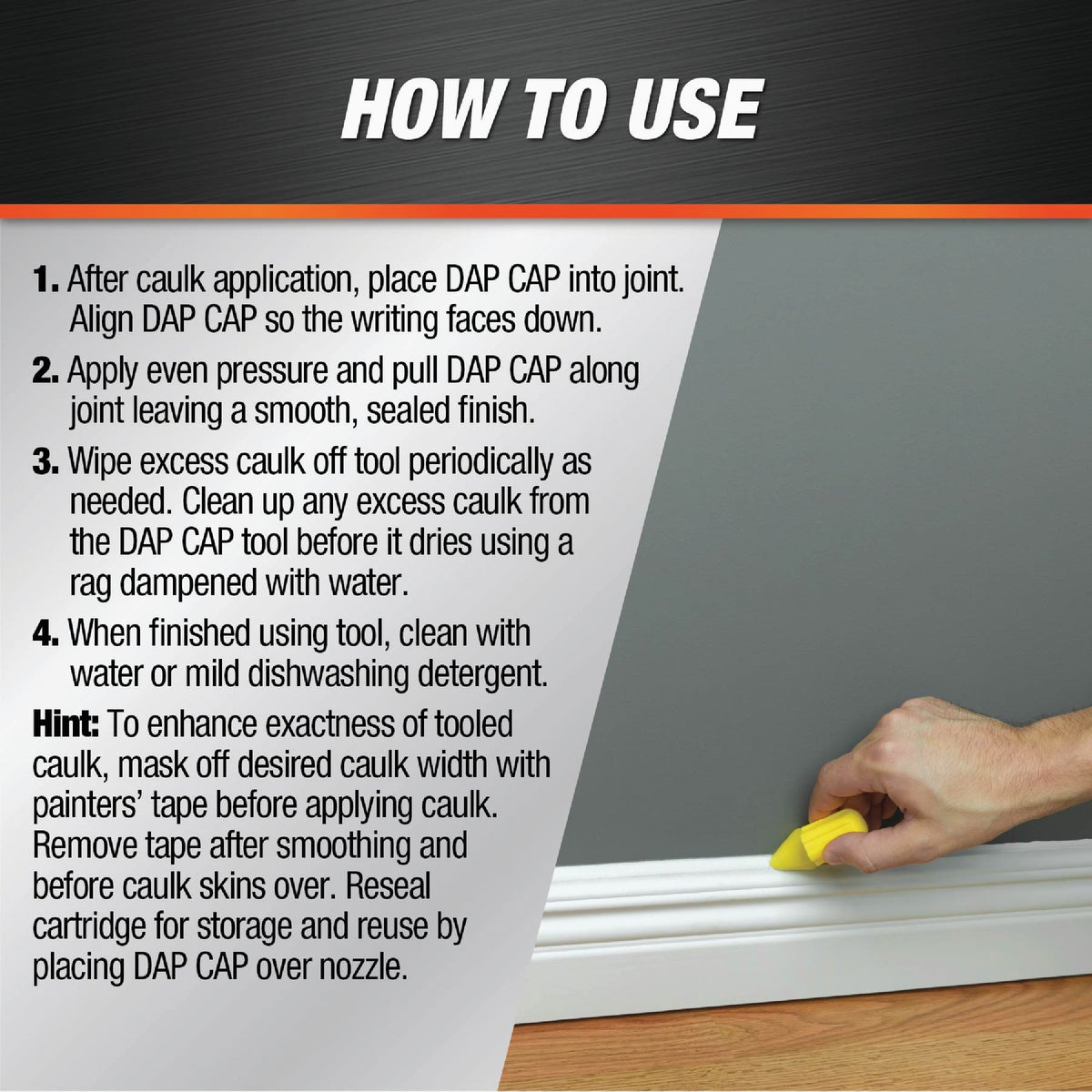 Dap Cap Caulk Finishing Tool Image 5