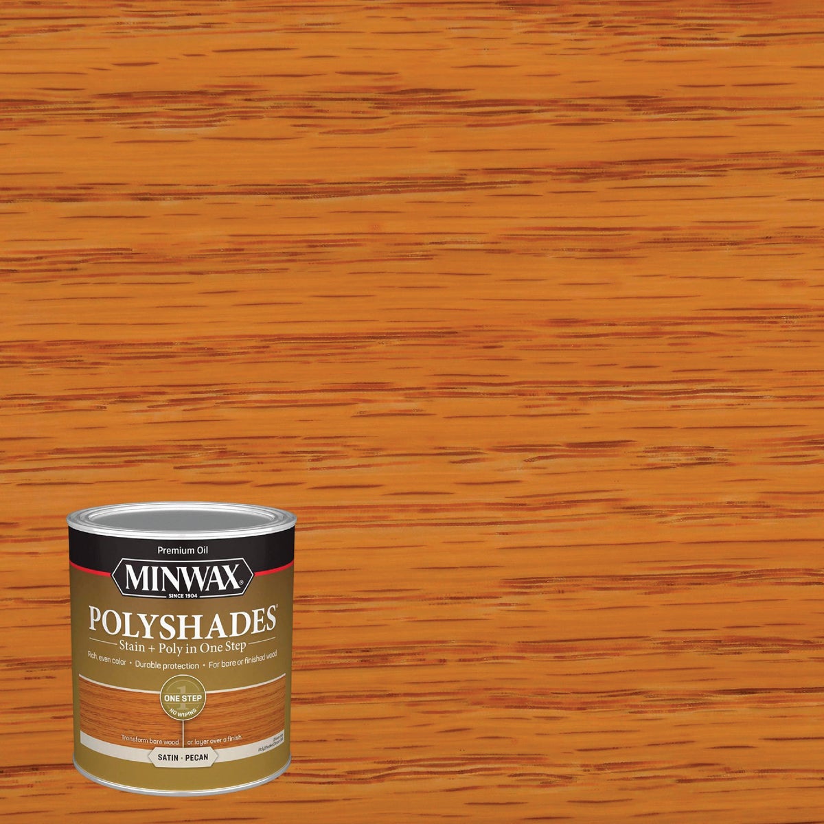 Minwax Polyshades 1 Qt. Satin Stain & Finish Polyurethane In 1-Step, Pecan Image 8