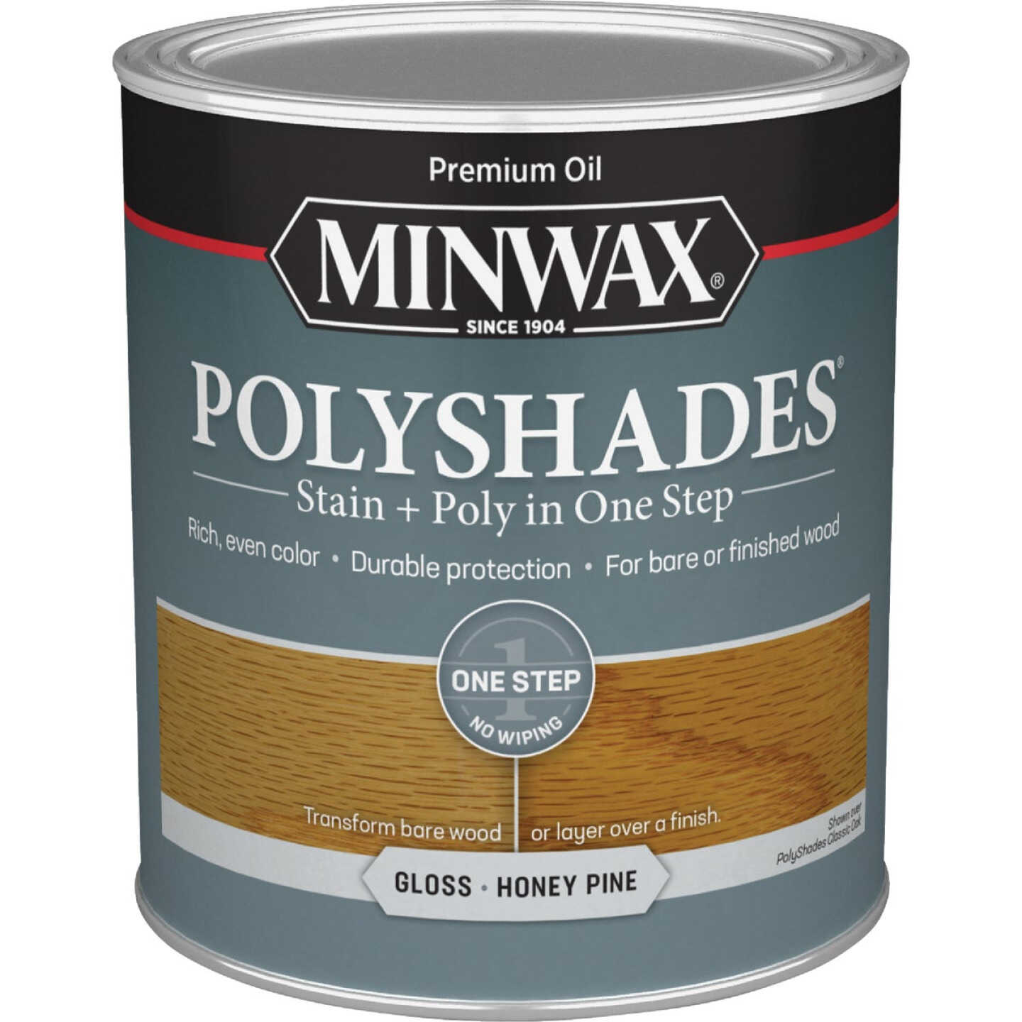 Minwax Polyshades 1 Qt. Gloss Stain & Finish Polyurethane In 1-Step, Honey Pine Image 7