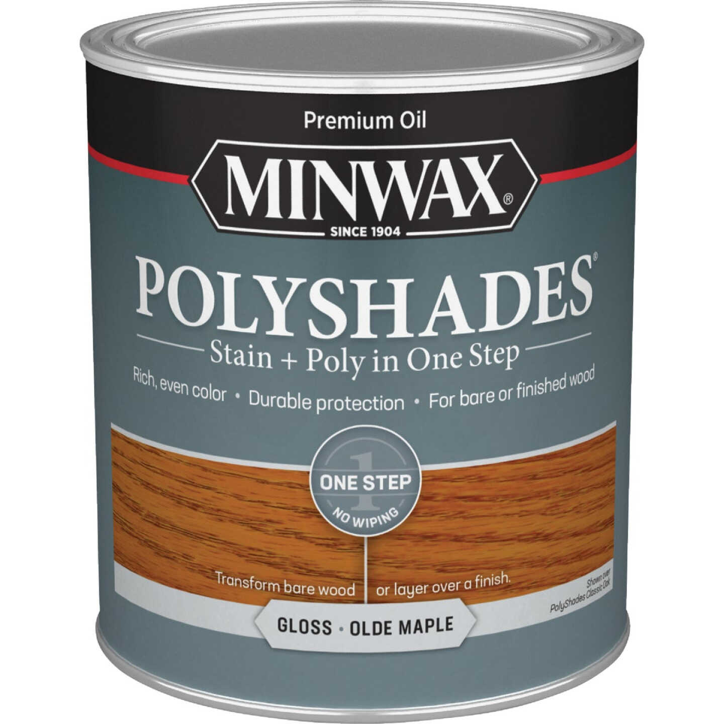 Minwax Polyshades 1 Qt. Gloss Stain & Finish Polyurethane In 1-Step, Olde Maple Image 7