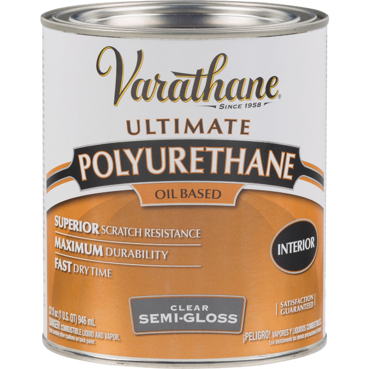 Varathane Semi-Gloss Interior Polyurethane, 1 Qt. Image 3
