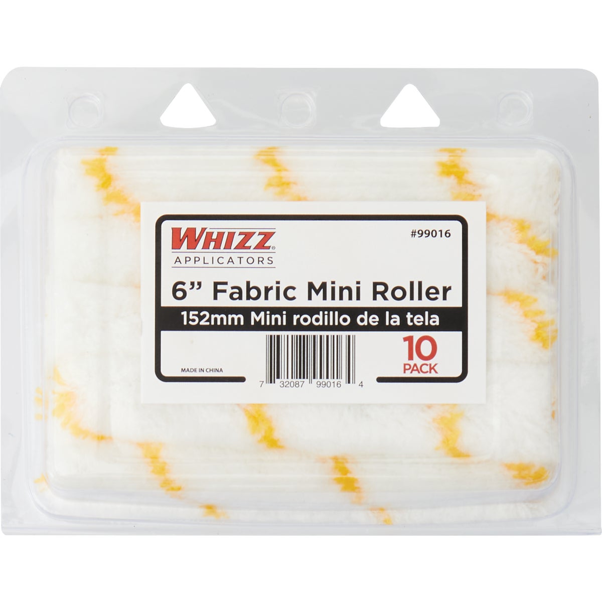 Whizz Gold Stripe 6 In. x 1/2 In. Fabric Roller Cover (10-Pack) Image 2