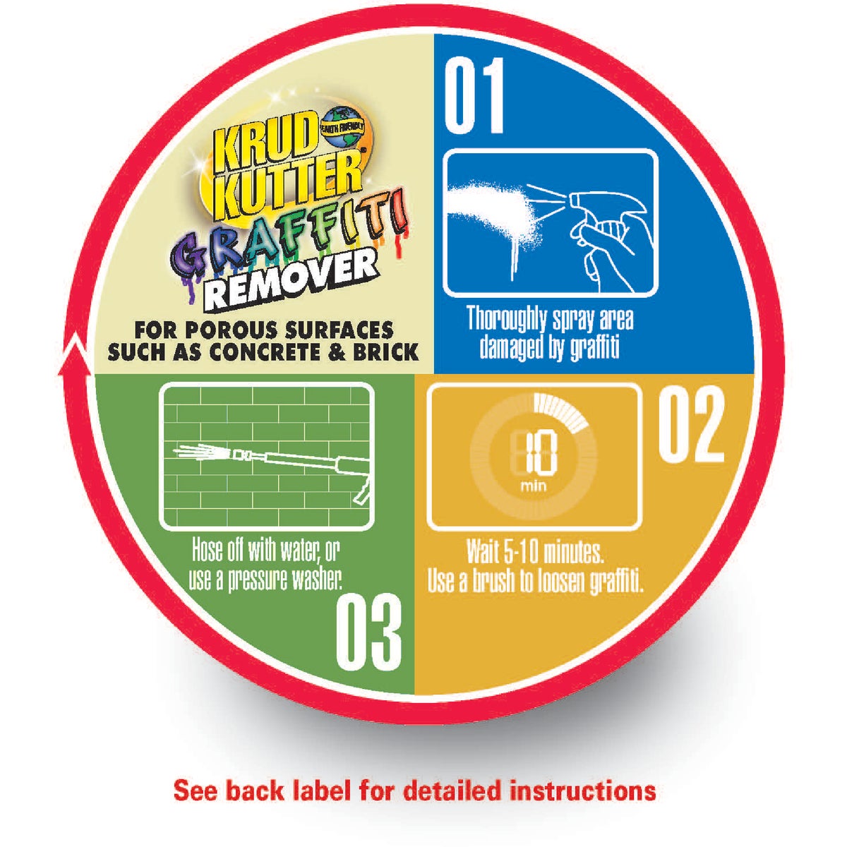 Krud Kutter 32 Oz. Trigger Spray Graffiti Remover Spray Image 5