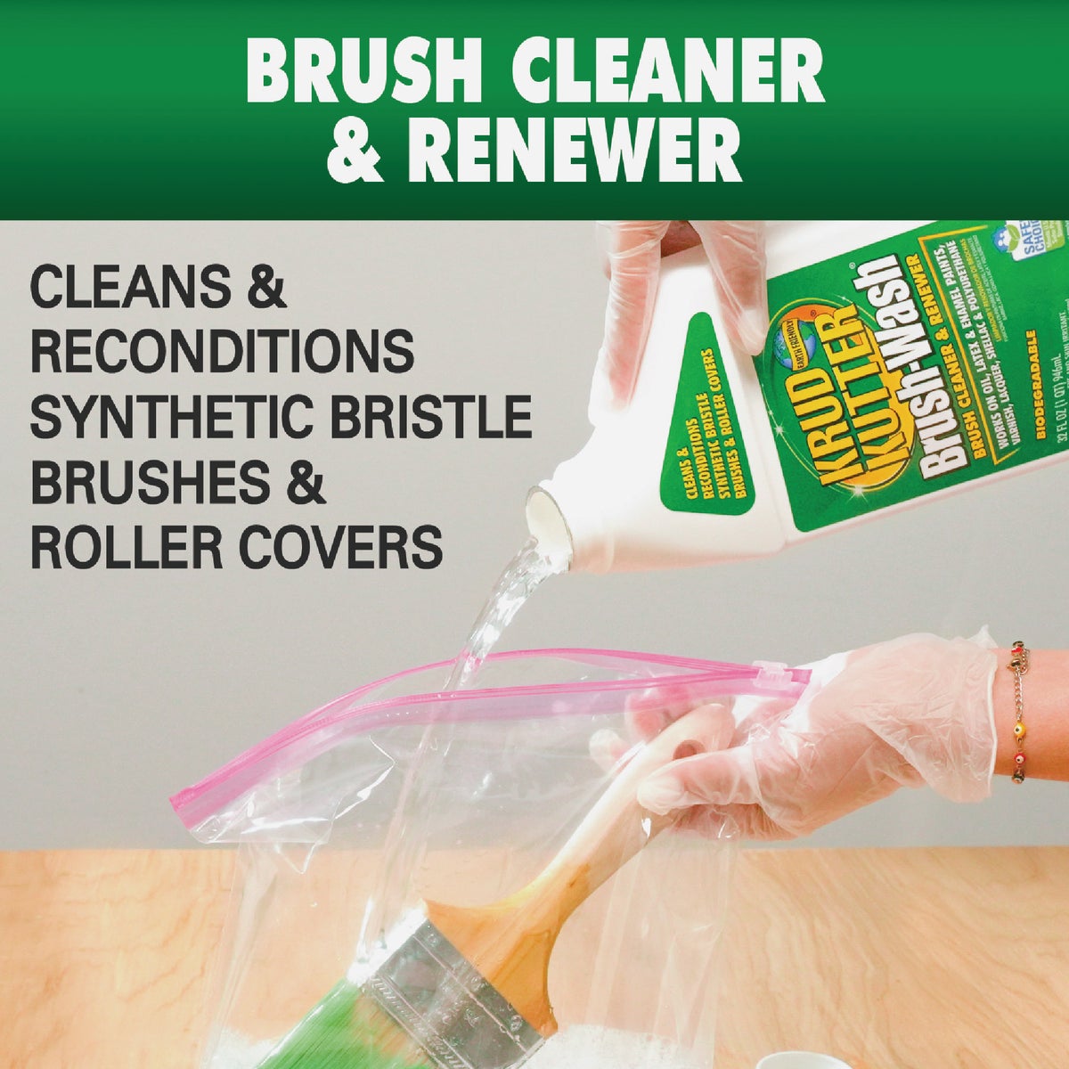 Krud Kutter Brush-Wash 32 Oz. Ready To Use Liquid Brush Cleaner Image 2