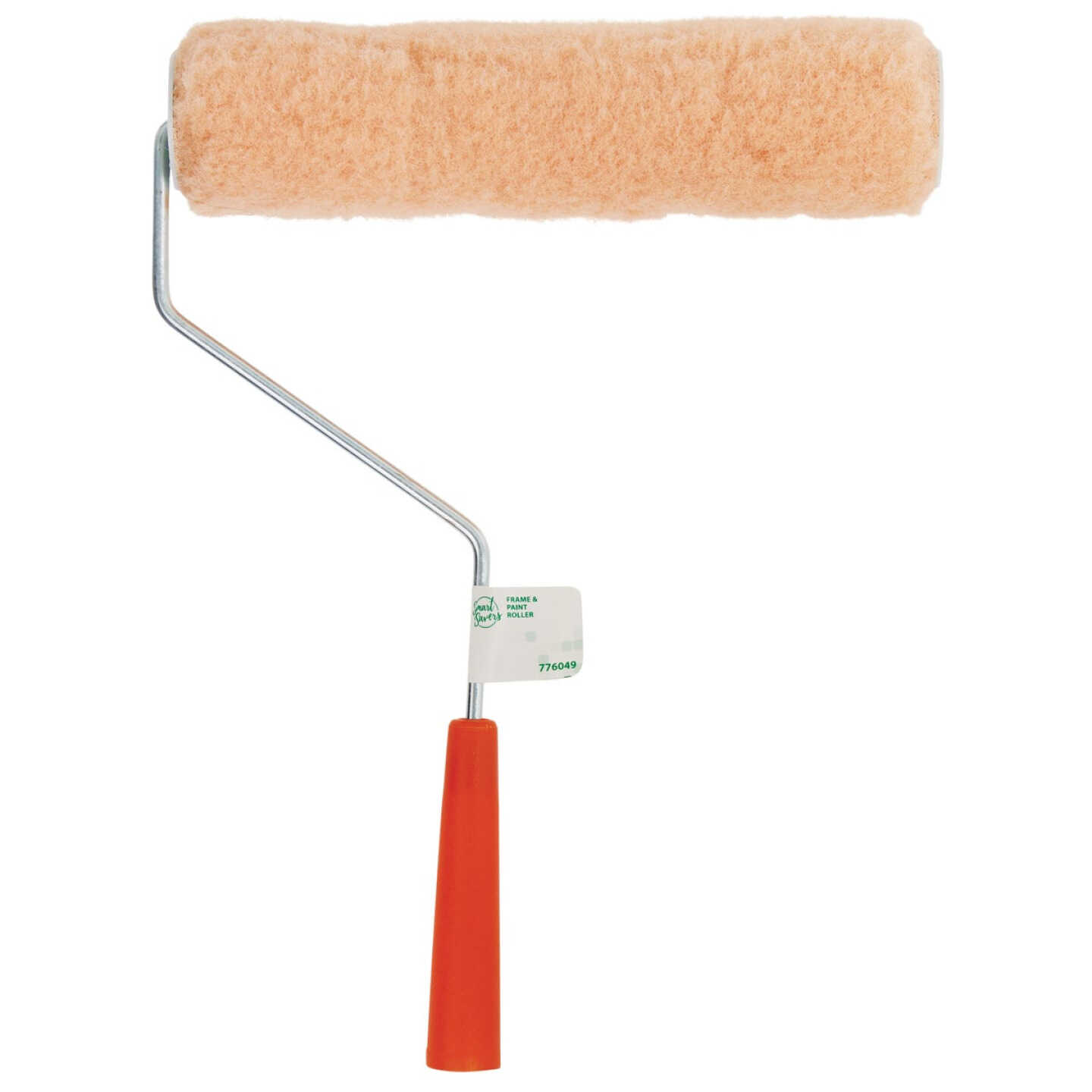 Smart Savers 9 In. x 3/8 In. Semi-Smooth Paint Roller Cover & Frame Image 2