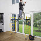 Metaltech 4-in-1 Scaffolding, Miter Saw Stand, Storage Rack & Utility Cart Image 3