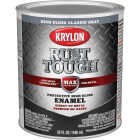 Krylon Rust Tough DTM Oil-Based Gloss Rust Control Enamel, Gray, 1 Qt. Image 1