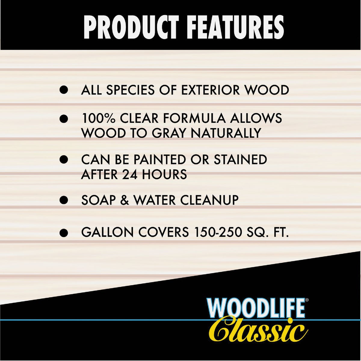 Rust-Oleum Woodlife Clear Water-Based Classic Wood Preservative, 1 Gal. Image 5