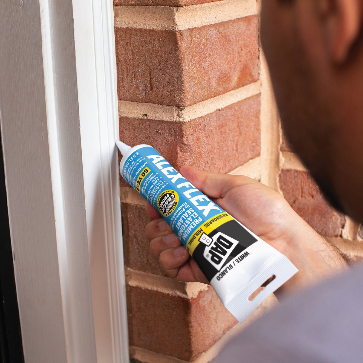 Dap Alex Flex 5.5 Oz. Premium Molding & Trim Acrylic Latex Siliconized Sealant, White Image 7