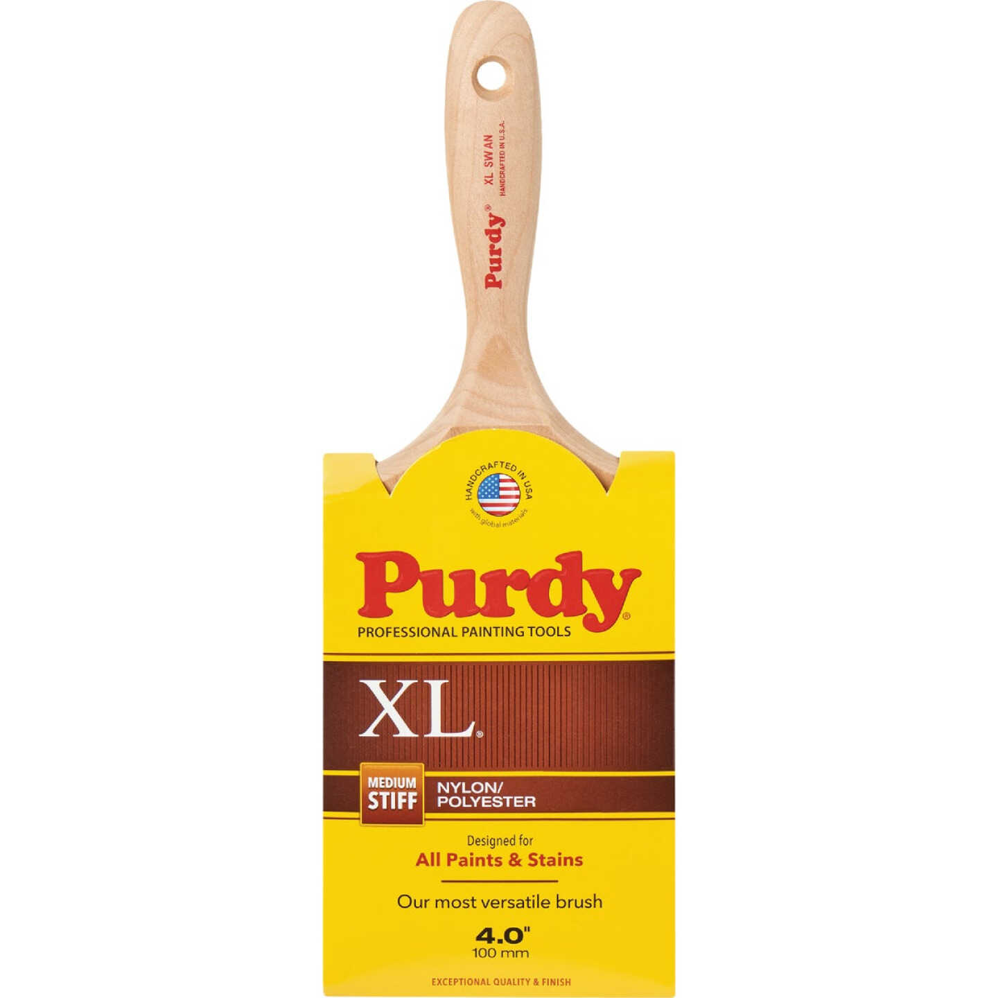 Purdy XL Swan 4 In. Flat Wall Paint Brush Image 1