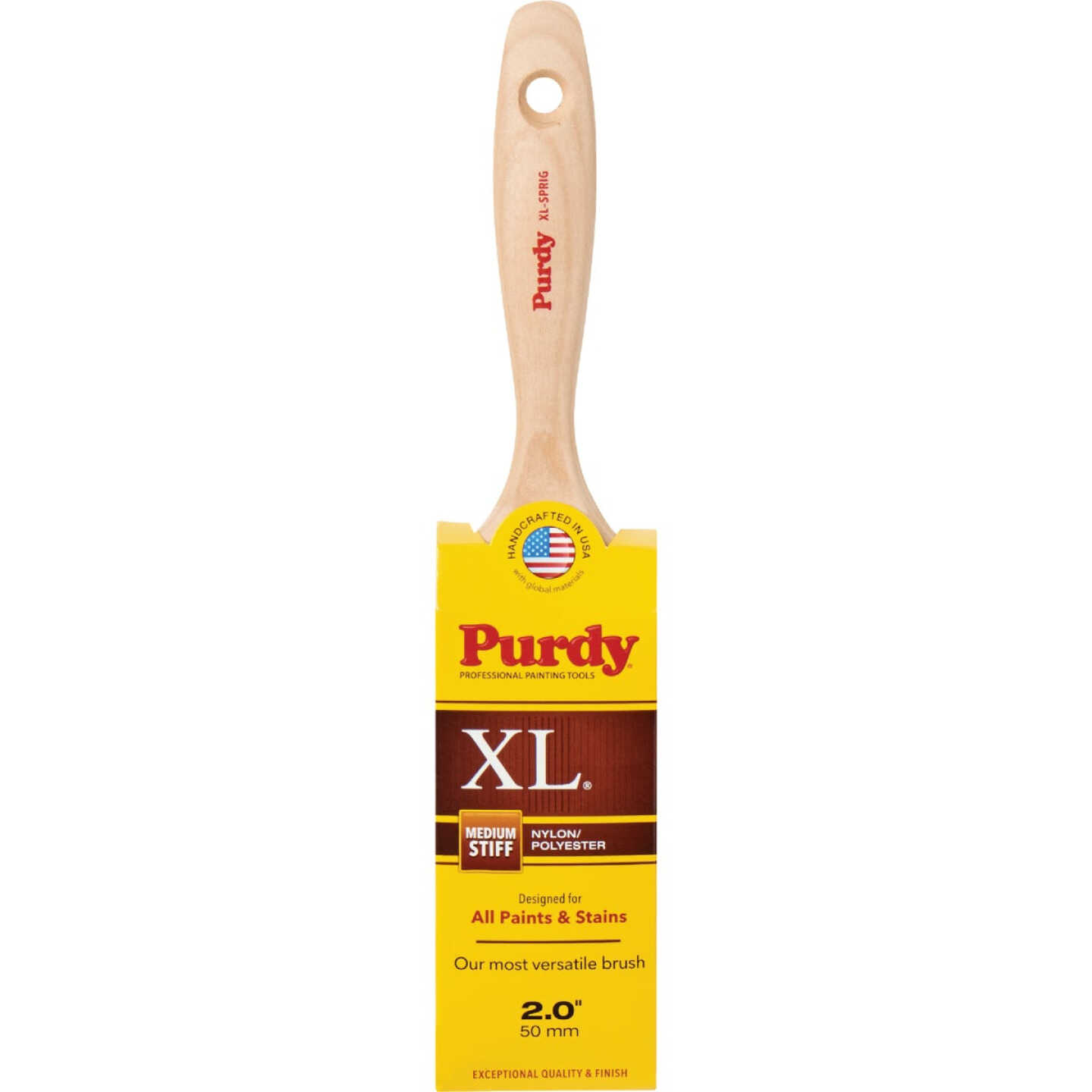 Purdy XL Sprig 2 In. Flat Trim Paint Brush Image 1