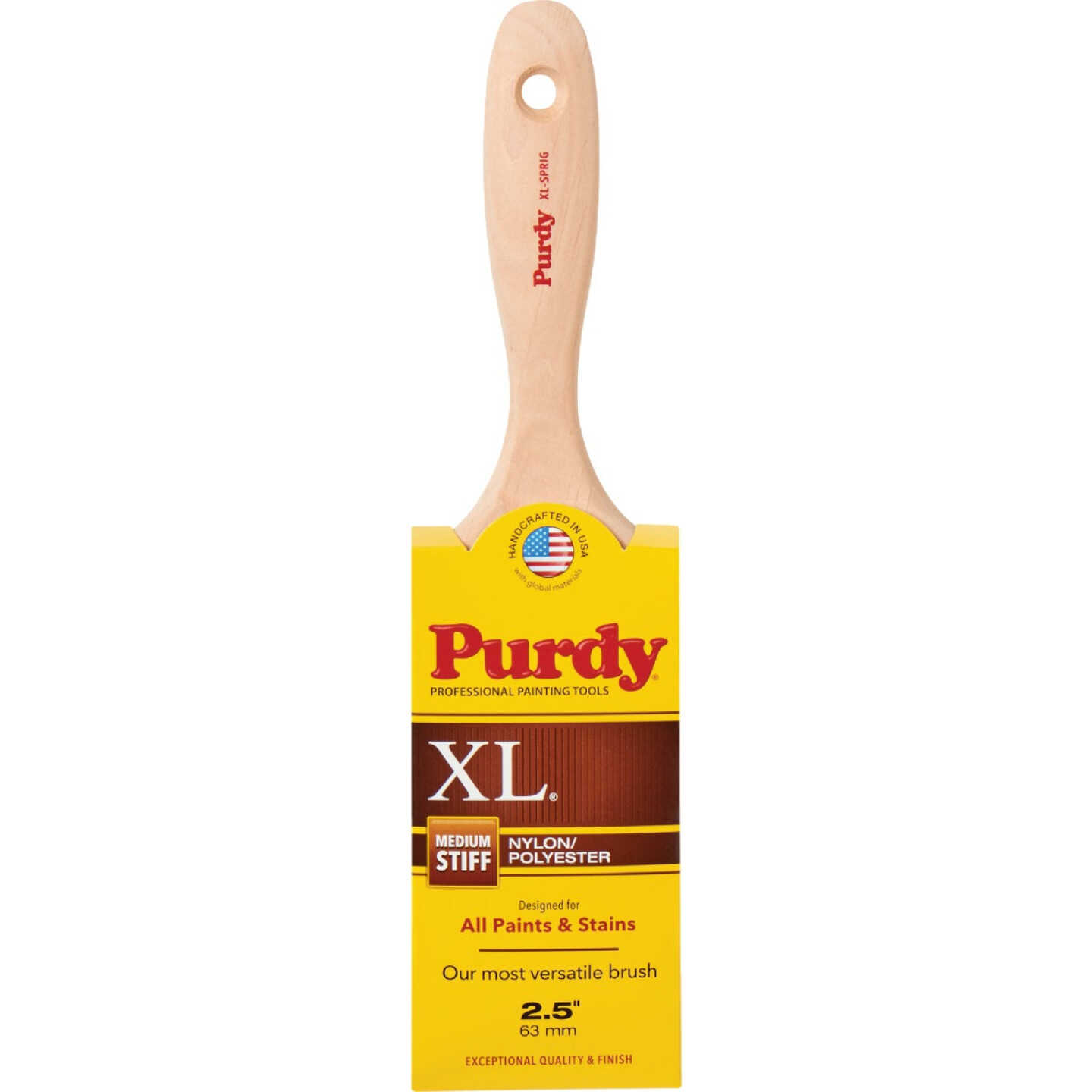 Purdy XL Sprig 2-1/2 In. Flat Trim Paint Brush Image 1