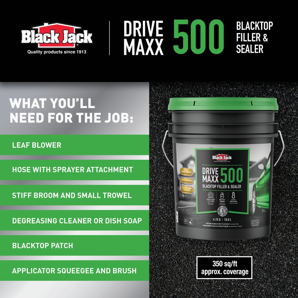 Black Jack Drive-Maxx 5 Gal. 5 Yr. 500 Fast Dry Filler and Sealer Image 5