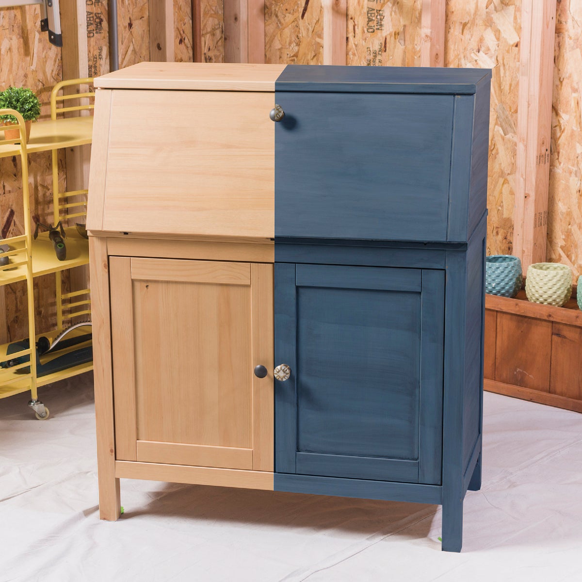 Rust-Oleum Chalked Ultra Matte Coastal Blue 30 Oz. Chalk Paint Image 4