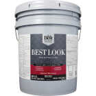 Best Look 100% Acrylic Latex Premium Paint & Primer In One Flat Exterior House Paint, Bright White, 5 Gal. Image 2