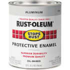 Rust-Oleum Stops Rust Oil Based Gloss Protective Rust Control Enamel, Aluminum, 1 Qt. Image 2