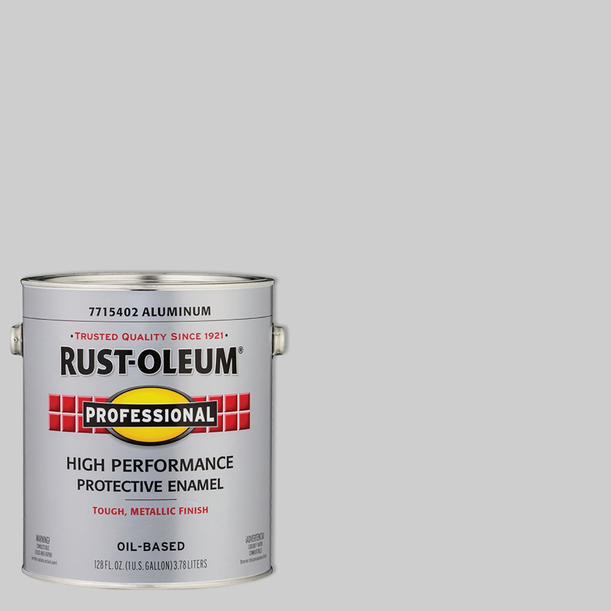 Rust-Oleum Professional DTM Oil Based Gloss Protective Rust Control Enamel, Aluminum, 1 Gal. Image 1