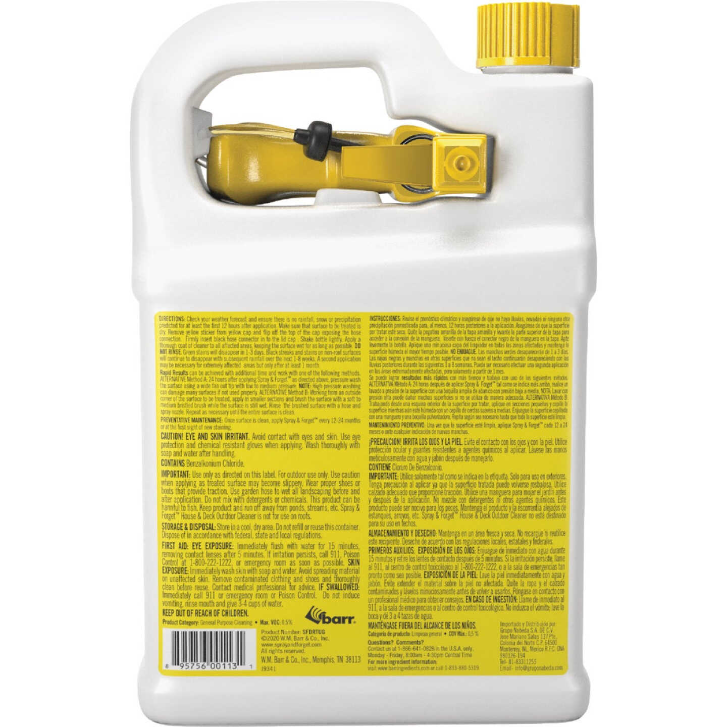 Spray & Forget 1 Gal. Ready-to-Use House & Deck Outdoor Cleaner Image 6