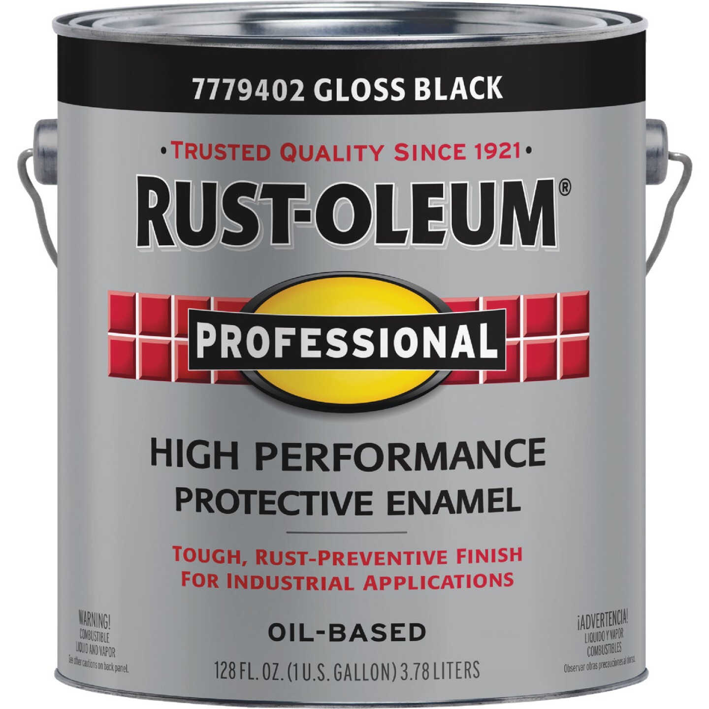 Rust-Oleum Professional DTM Oil Based Gloss Protective Rust Control Enamel, Black, 1 Gal. Image 5