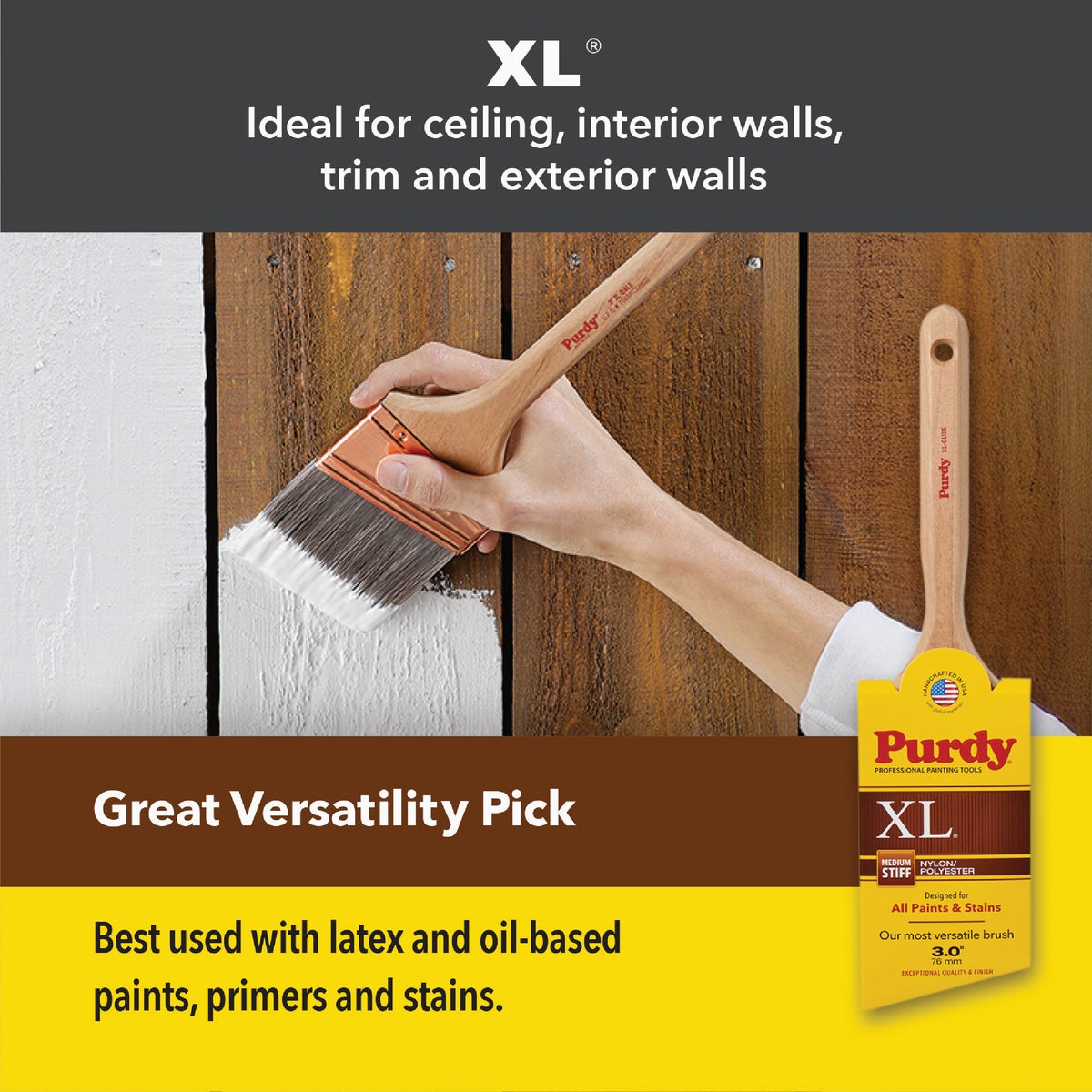 Purdy XL Dale 2-1/2 In. Angular Trim Paint Brush Image 2