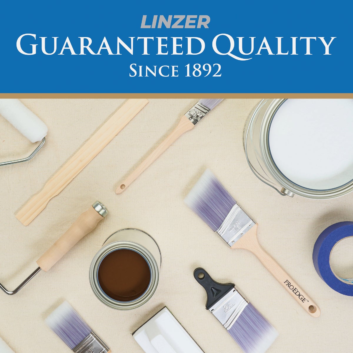 Linzer Pro Edge 9 In. x 1/4 In. Woven Fabric Roller Cover Image 5