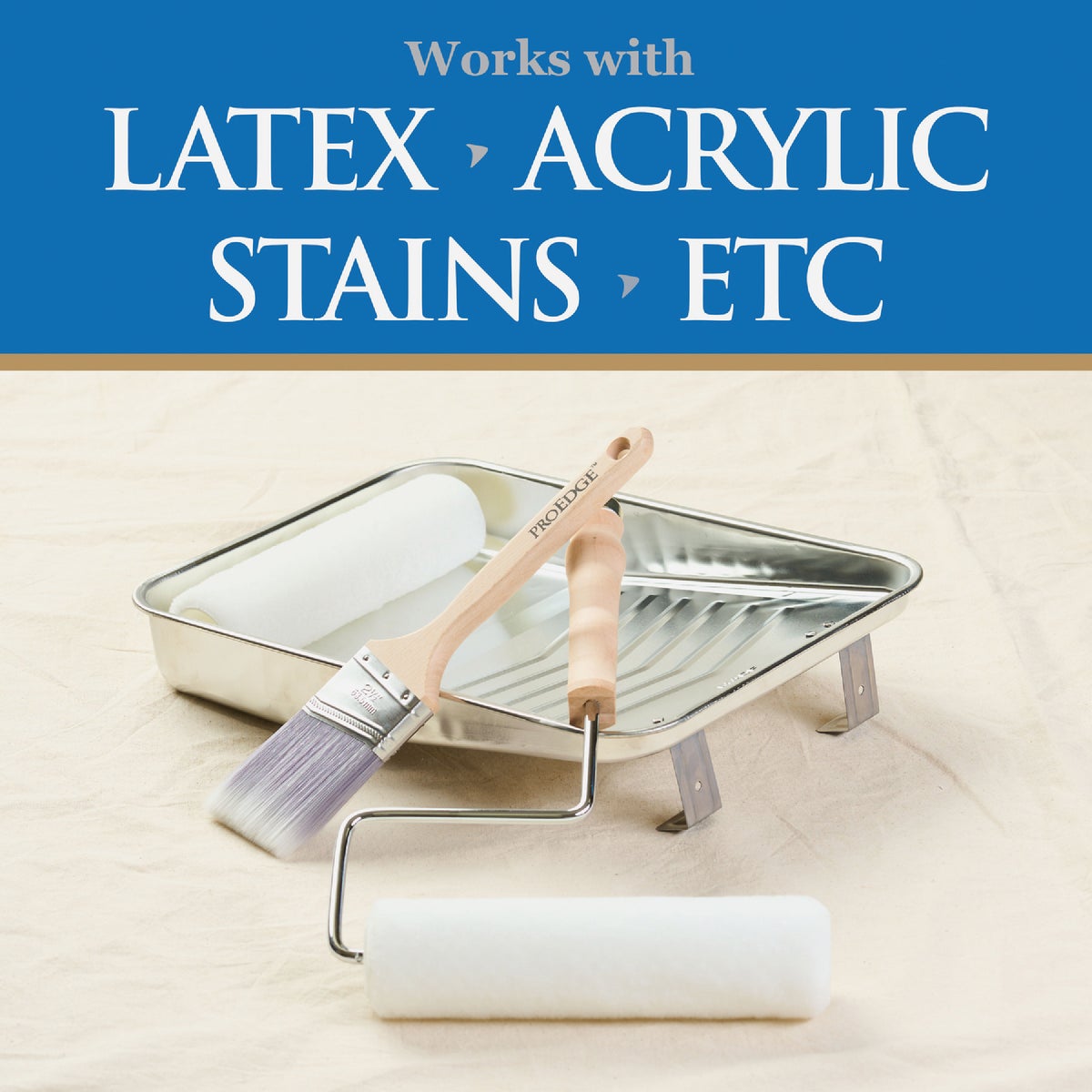 Linzer Pro Edge 9 In. x 1/4 In. Woven Fabric Roller Cover Image 8