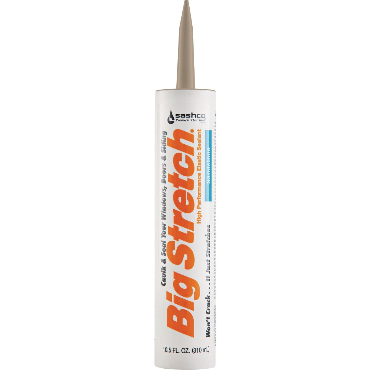 Sashco Big Stretch 10.5 Oz. Acrylic Elastomeric Caulk, Sandstone