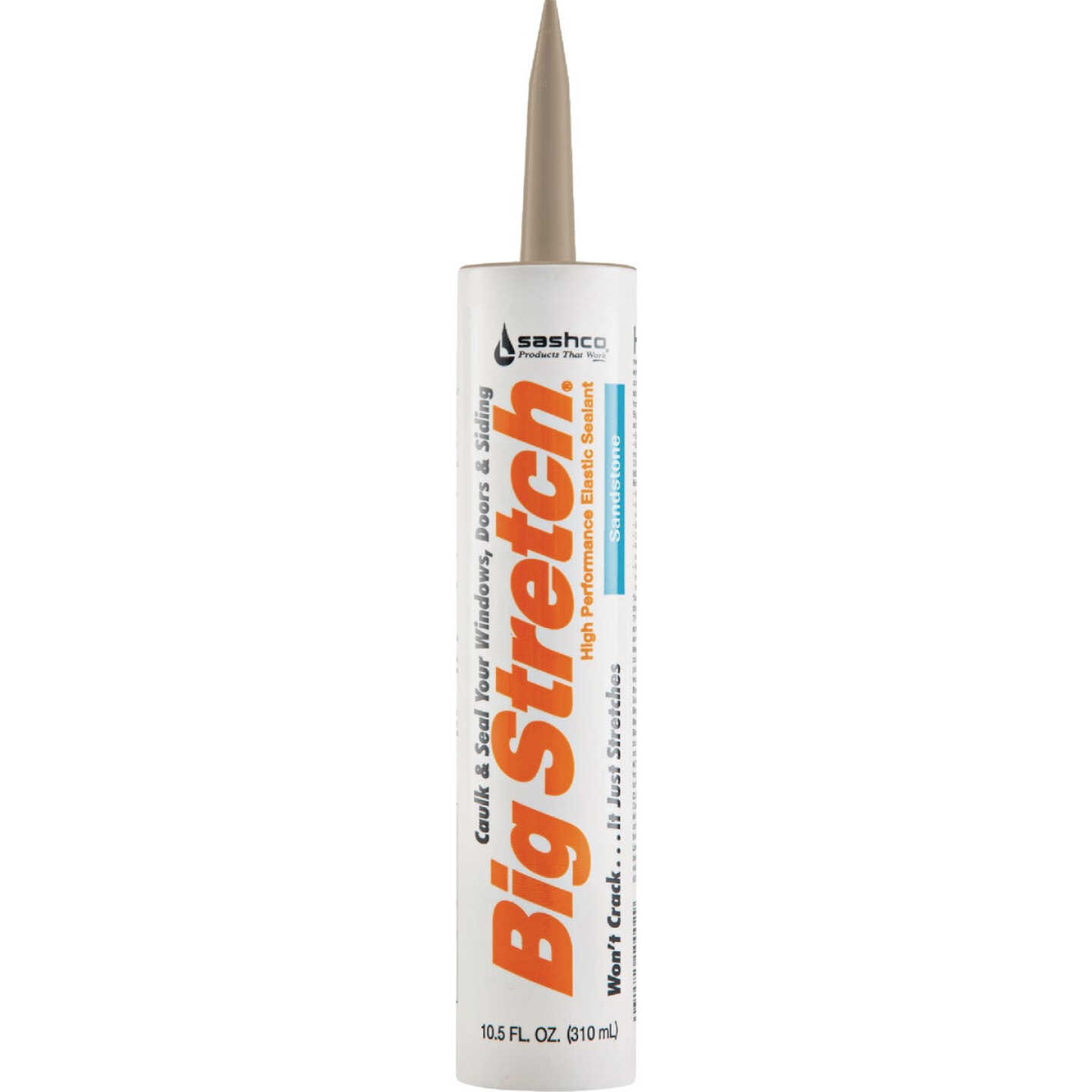Sashco Big Stretch 10.5 Oz. Acrylic Elastomeric Caulk, Sandstone Image 1