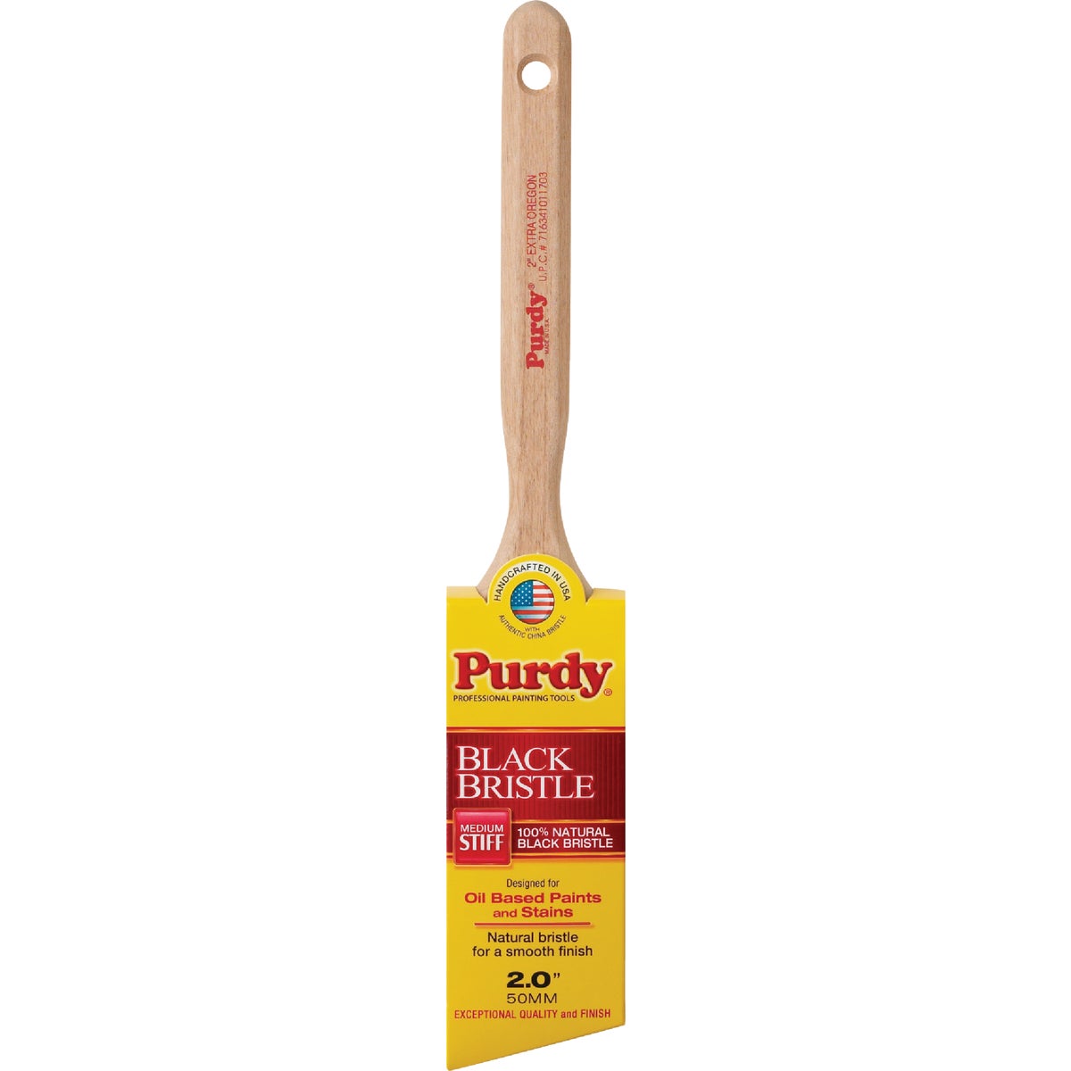 Purdy Black Bristle Extra Oregon 2 In. Angular Trim Paint Brush Image 1