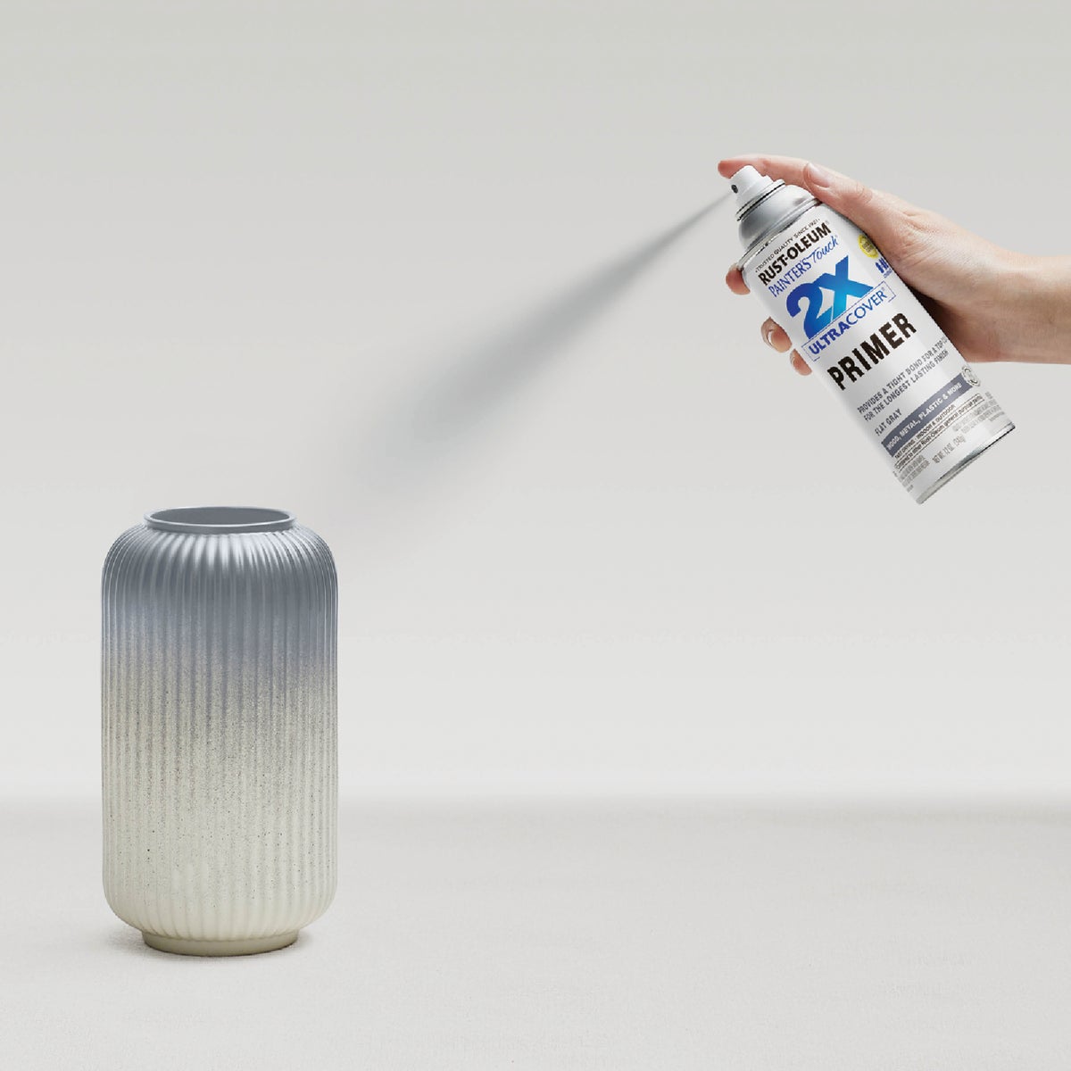 Rust-Oleum Painter's Touch 2X Ultra Cover Flat Gray Spray Paint Primer Image 7