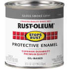 Rust-Oleum Stops Rust Oil Based Gloss Protective Rust Control Enamel, Smoke Gray, 1/2 Pt. Image 2