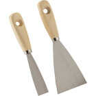 Smart Savers Wooden Handle Steel Blade Putty Knife Scraper Set, (2-Piece) Image 3