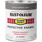 Rust-Oleum Stops Rust Oil Based Gloss Protective Rust Control Enamel, Smoke Gray, 1 Qt. Image 7