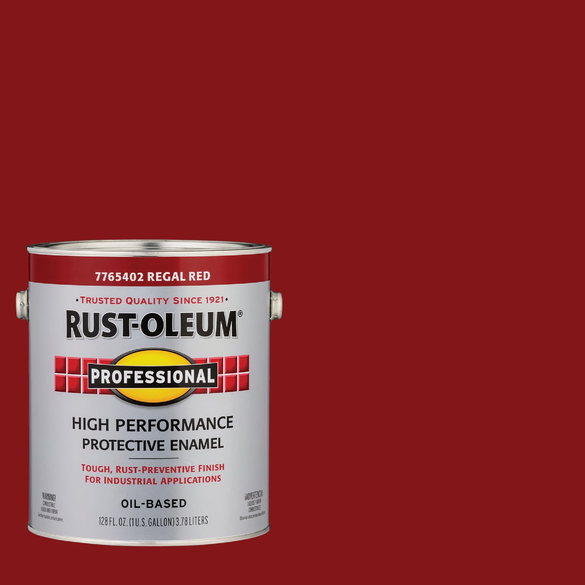 Rust-Oleum Professional DTM Oil Based Gloss Protective Rust Control Enamel, Regal Red, 1 Gal.