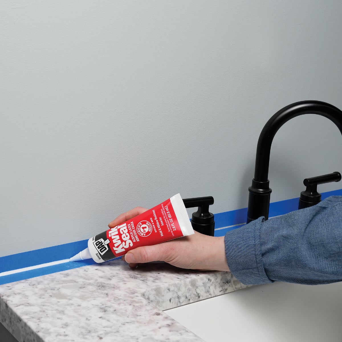 DAP Kwik Seal 2.8 Oz. White Kitchen & Bath Adhesive Caulk Image 7
