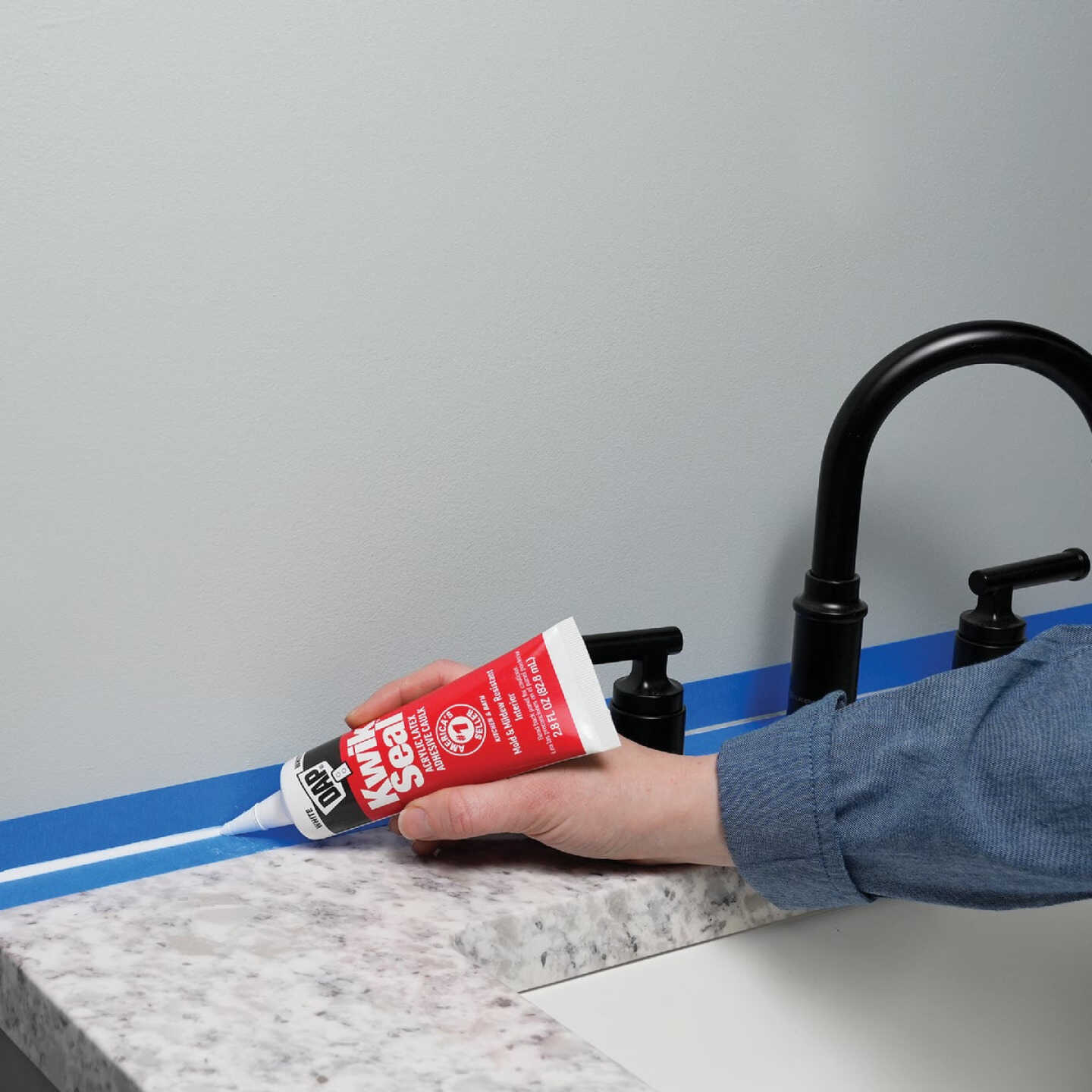 DAP Kwik Seal 2.8 Oz. White Kitchen & Bath Adhesive Caulk Image 7