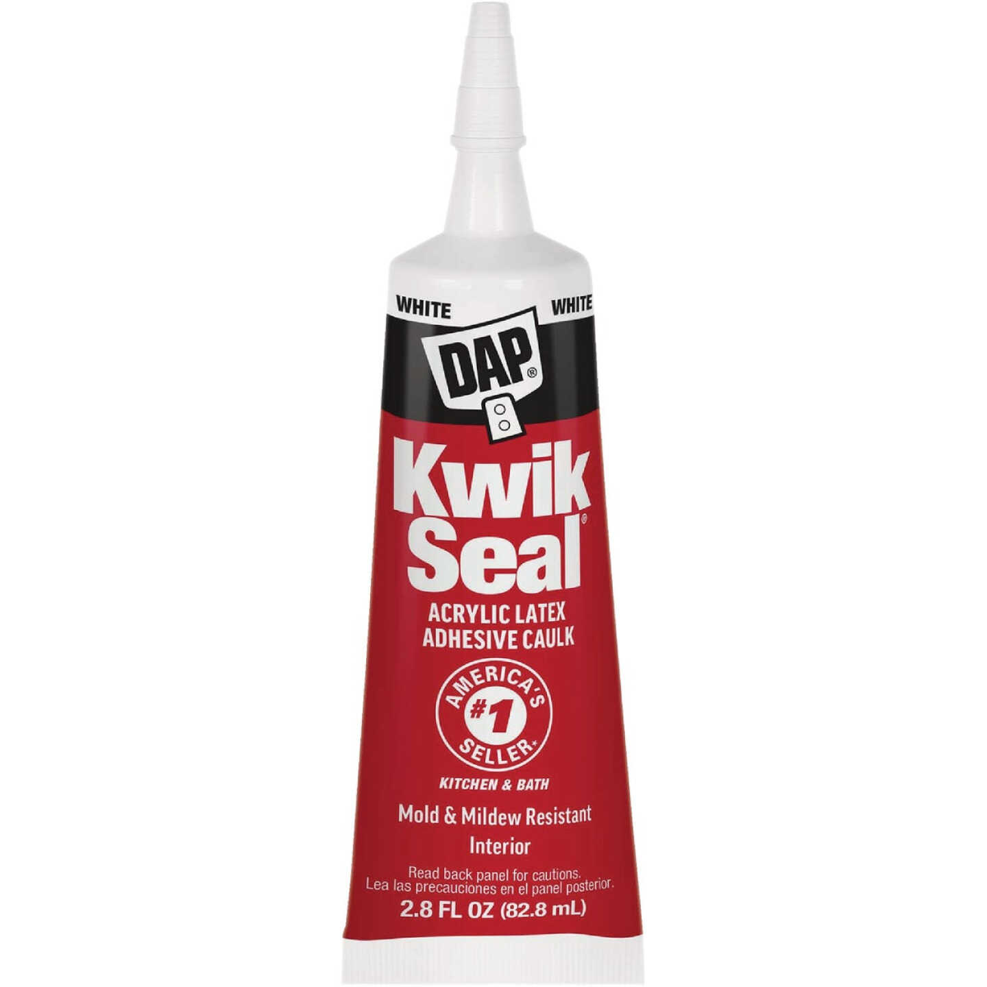 DAP Kwik Seal 2.8 Oz. White Kitchen & Bath Adhesive Caulk Image 8